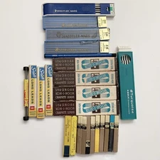 Lot Vintage Pencil Graphite Leads Koh-i-Noor Eagle Pentel Staedtler Mars Scripto