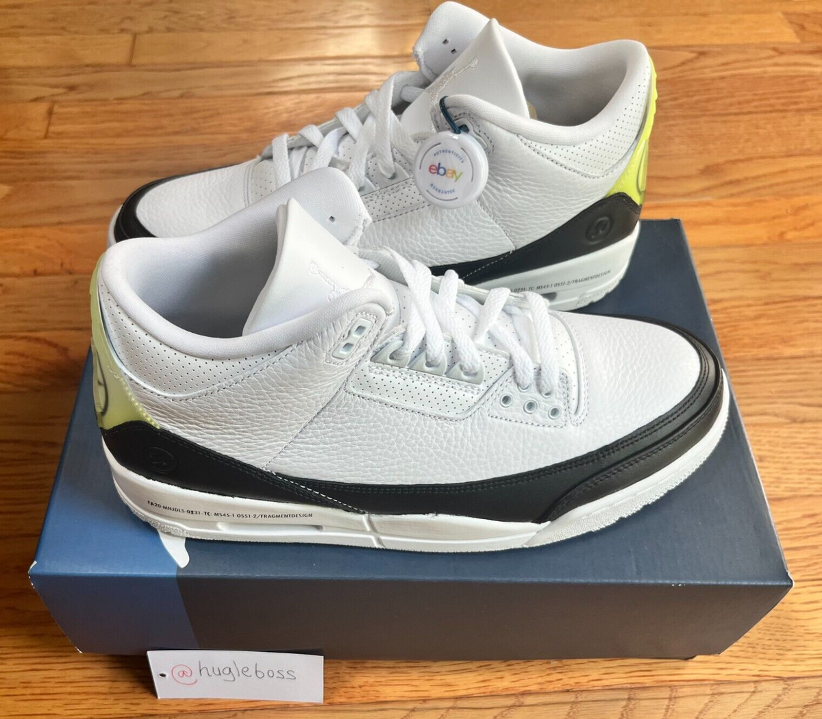 Size 9.5 - Jordan 3 Retro SP x Fragment Design Mid White