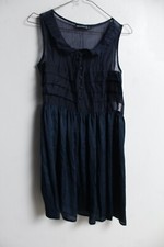 Vintage Primark Y2K Sleevless Dress Blue - Size 8 (J50)
