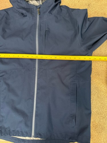 Swiss Tech Mens Full Zip Up Jacket Coat Size M RN#52469 Raingear Hood - Picture 11 of 12