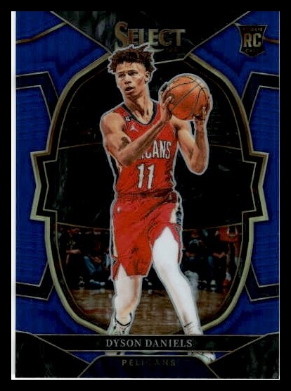 2022 Panini Select #67 Dyson Daniels Blue Prizm RC NM