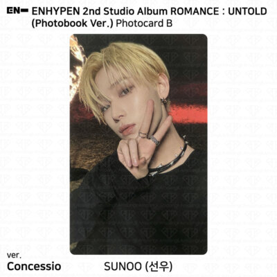 Enhypen 2nd Studio Album ROMANCE:UNTOLD Official Photocard