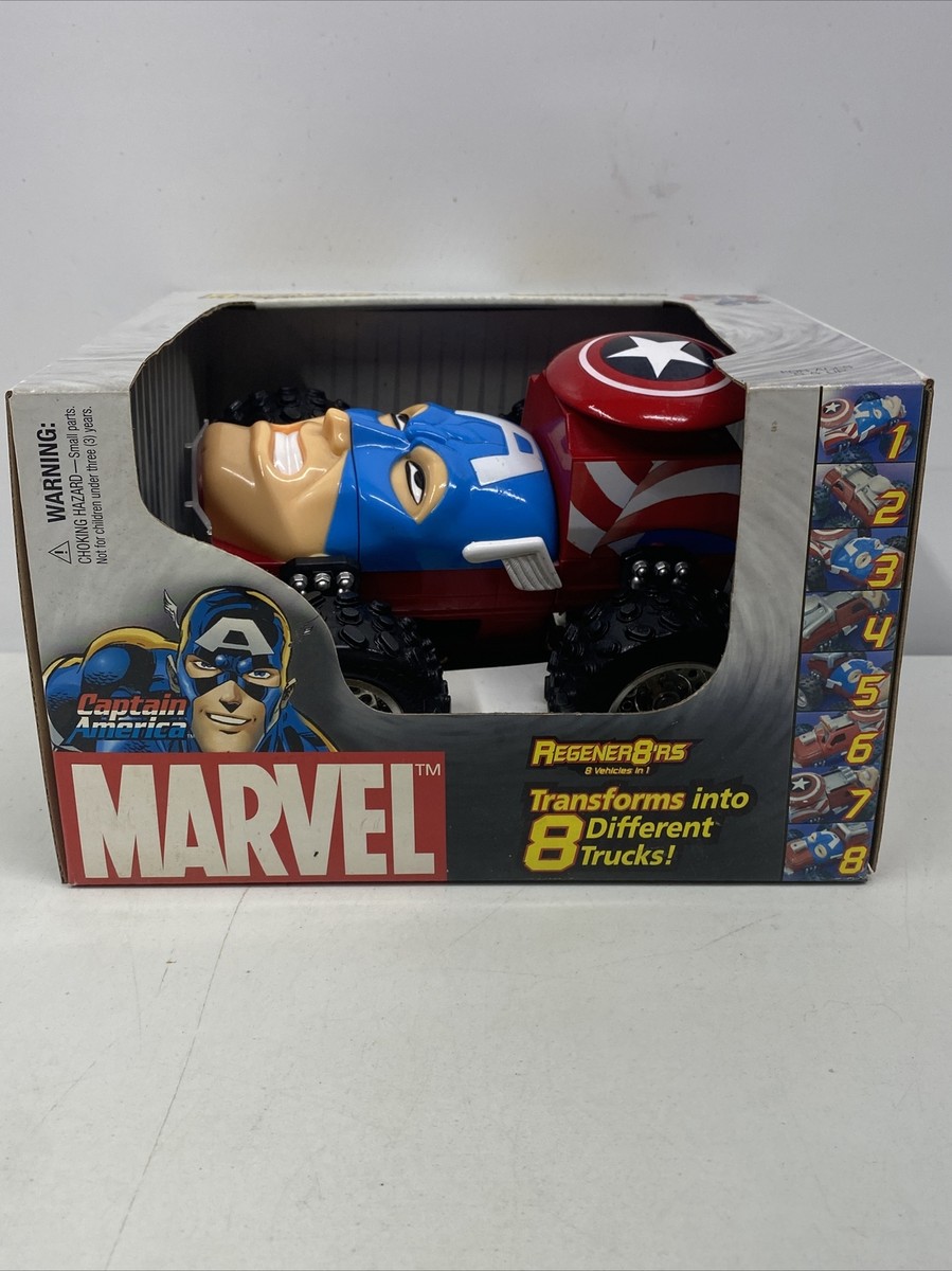 2003 Marvel Captain America Regener8'rs 8 Vehicles In 1