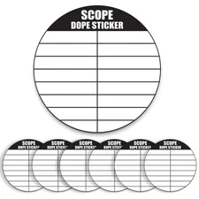 12 Pack Writable Scope DOPE Sticker for Long-Range Shooting- Scope Sticker Ca...