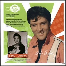 LIBERIA 2015 Foglio francobolli Elvis Presley - La sua vita nei francobolli MNH #30932