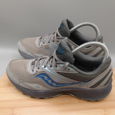 Saucony Shoes Womens 7 Gray Blue Cohesion 15 Running Trail S10706-15