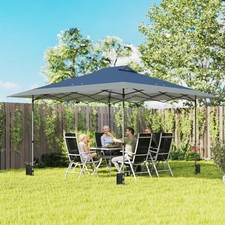 Outsunny Pavillon 4x4m Wasserdicht Faltpavill...
