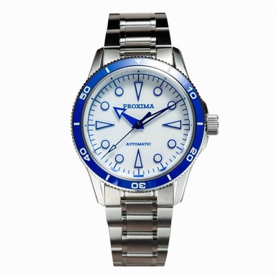 Proxima Men Automatic Watch Mechanical Wristwatch Diver Enamel Dial Miyota 90S5