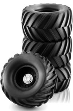 1/10 RC Monster Truck Pneumatici e Ruote in Plastica Dura Cerchi 12mm Esagonale Gomma Bugg...