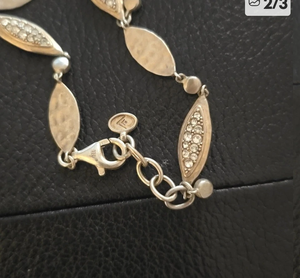 Браслет с кристаллами Swarovski из стерлингового серебра 925 пробы Silpada Icy Elements B3391 - Изображение 2 из 3