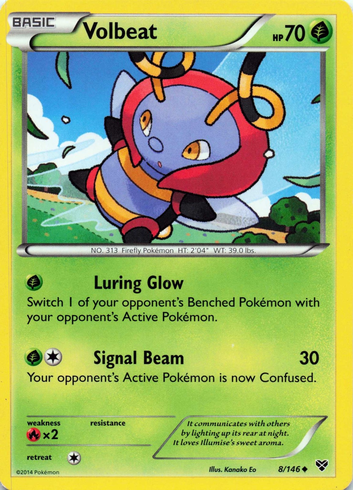 Volbeat 8/146 XY Base Set Uncommon - LP