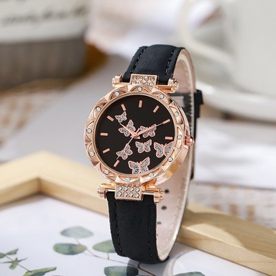 Trendige minimalistische Armbanduhr für Damen mit anpassbaren Armbandoptionen