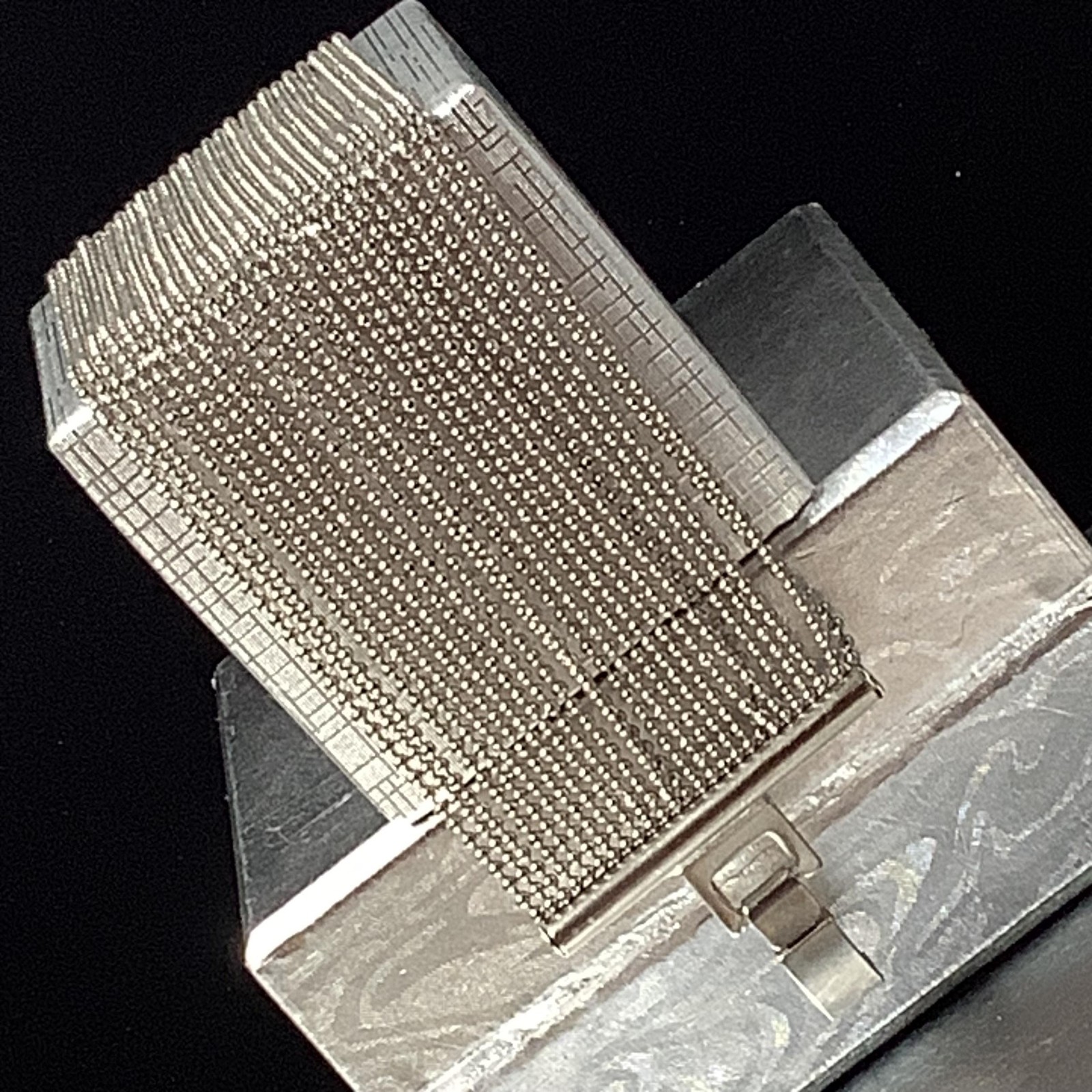 Simulated Liquid Silver Multi Strand Ball Bead Ch… - image 13