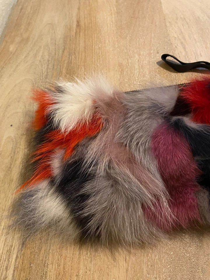 Bolso sin asas Patricia Nash de piel de zorro tipo fiesta bolso de cuero multicolor Foto 2 de 4