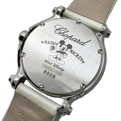 ディズニー・ミッキー Chopard Happy Mickey Mouse 278509 8509 Quartz White Shell Dial