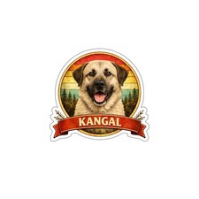 Adesivo sticker in vinile decalcomanie cane animale impermeabile kangal