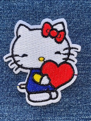 HELLO KITTY Embroidery Patch NEW Iron On