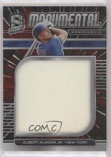 2021 Spectra Monumental Memorabilia Hyper Prizm 55/75 Albert Almora Jr 0s2w