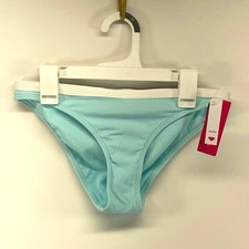 NWT Xhilaration Target Blue Ribbed Cheeky Sz Small Bikini Bottom B 15