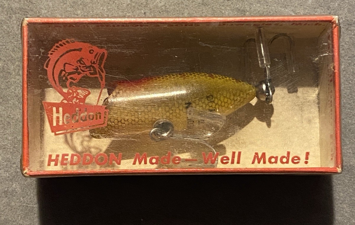 Vintage Heddon Tiny Lucky 13 Fishing Lure with Original Box