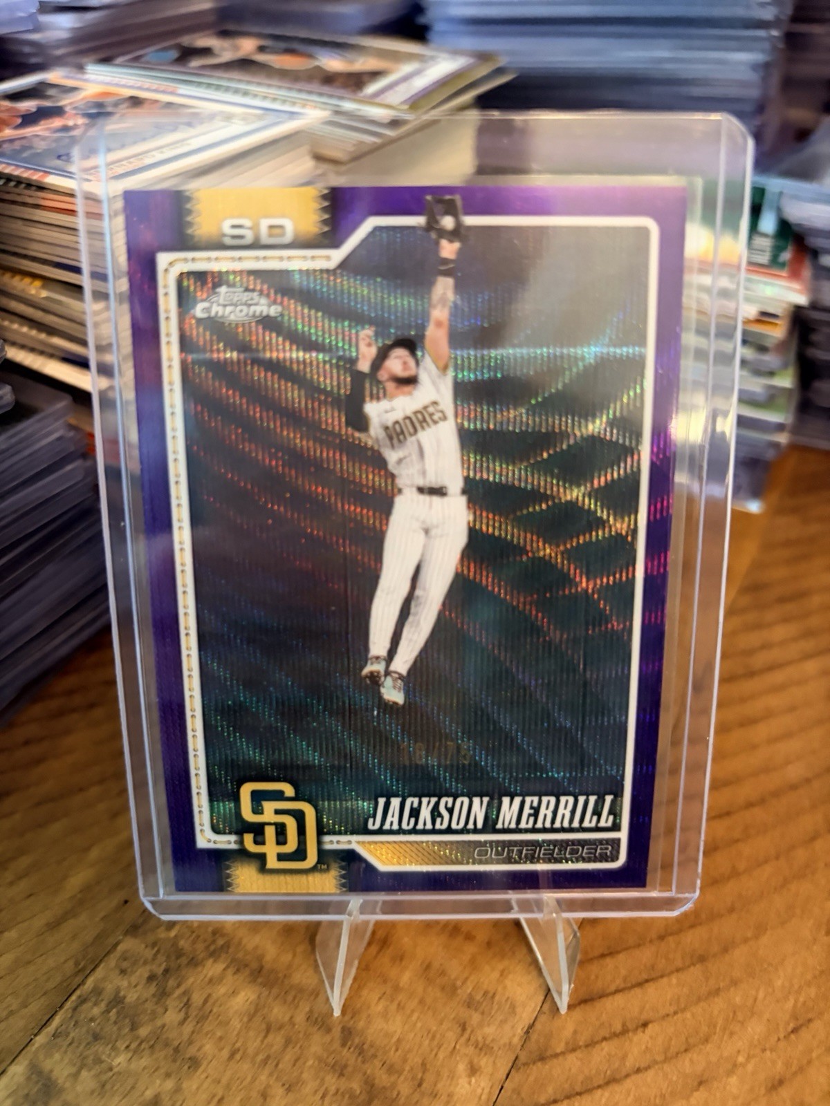 2026 Topps Chrome Jackson Merrill PURPLE WAVE /75 💥 Padres