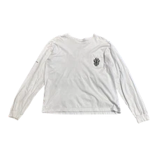 Size XXL - Chrome Hearts White L/S Half Dagger Tee White Pre-Owned