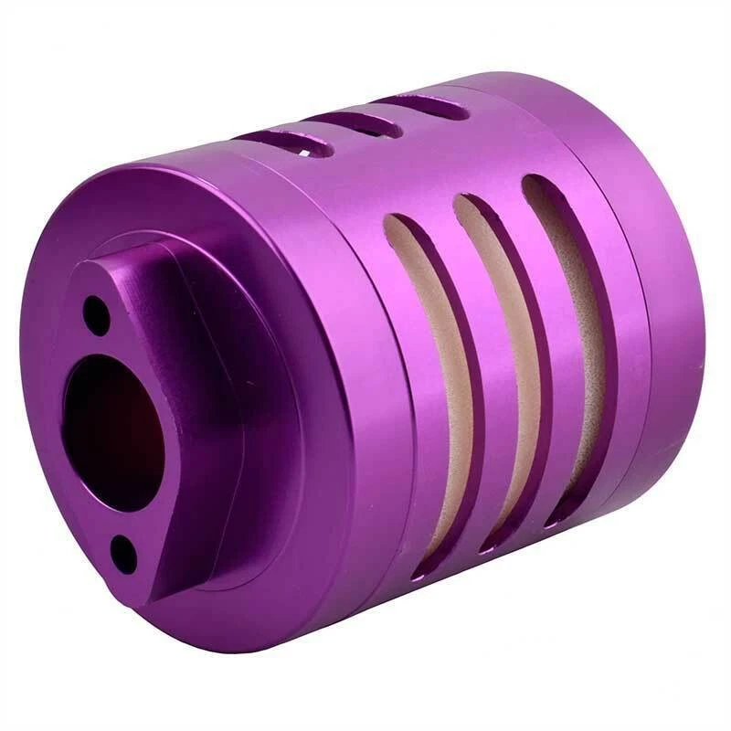 Aluminum Air Filter Purple w/Sponge For RC HPI 1/5 Engine Baja 5B 5T KM Rovan - Image 2 of 4