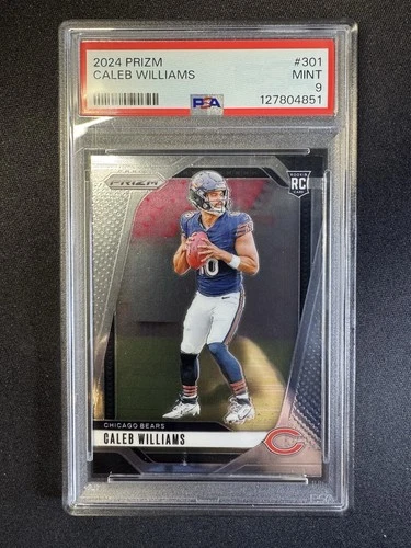 2024 Panini Prizm Caleb Williams RC #301 Chicago Bears Rookie PSA 9 MINT