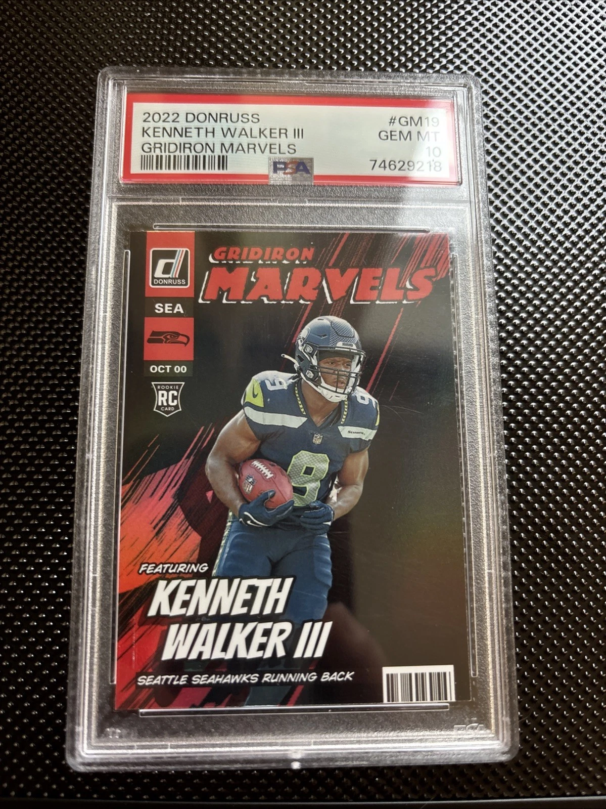 Kenneth Walker III Panini Donruss Gridiron Marvels #GM19 Base