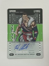 Bo Jackson Battle Arena Gronk Inspired Ink Steel Auto RGA7 Tecmo Bowl Gronkowski