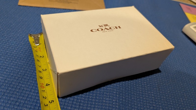 NEW Coach GIFT Box 6.5”X 4.5”X 2"   and 3 pcs COACH Logo Tissues 