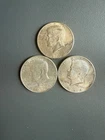 1964 Kennedy Half Dollar SILVER Coins Lot of 3, Circulated