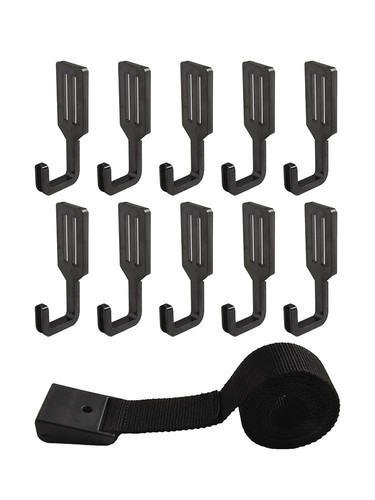 Outdoor Tree Stand Strap with 10 Hooks for For hunting and Camping Use