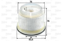 NEU - Valeo 587933 Kraftstofffilter Passend FüR Fiat Passend FüR Isuzu Jeep