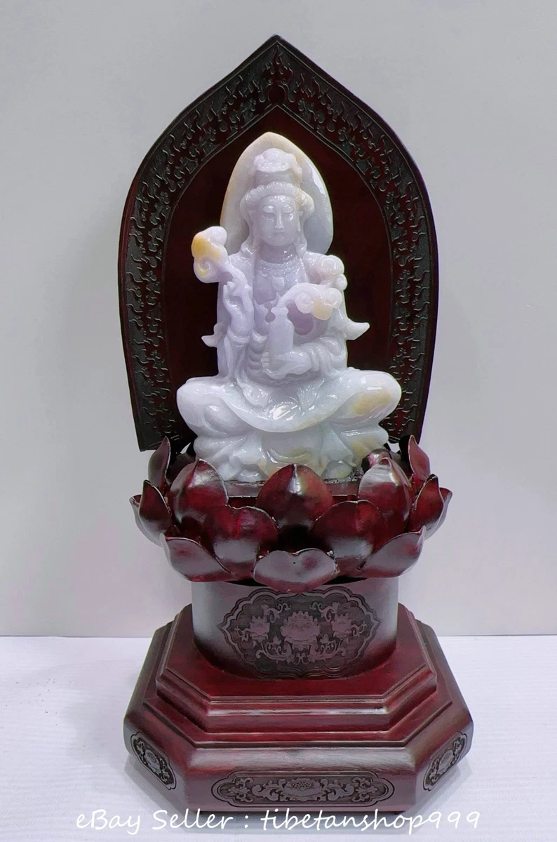 白玉观音在中国风雕像、雕像| eBay
