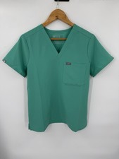 FIGS Technical Collection Women  s Catarina Scrub Top Light Green Size Small