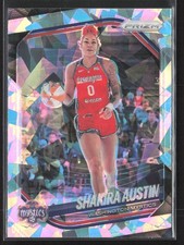 2025 Panini Prizm WNBA Shakira Austin #81 Cracked Ice Washington Mystics