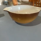 Vintage Pyrex Old Orchard Brown Ombre 1 1/2 Quart Cinderella Mixing Bowl #442