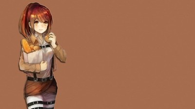 Shingeki No Kyojin Blouse Sasha Girls Food Bread Anime Playmat Desk Mat 24x14in