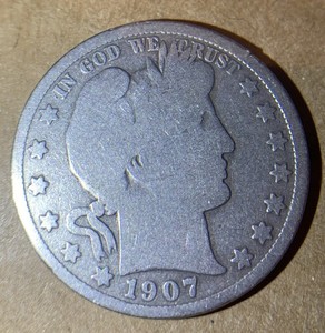 1907 P Barber Half Dollar Y116