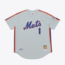 New York Mets Mookie Wilson #1 Mitchell & Ness Gray MLB 1986 Authentic Jersey