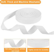 Cotton Webbing 1 Inch 11 Yard Polyester Cotton Weave Webbing Strap Twill Tape...
