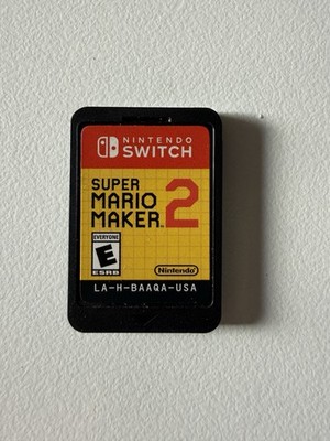 Super Mario Maker 2 Nintendo Switch Game Cartridge Excellent Smoke Free Home