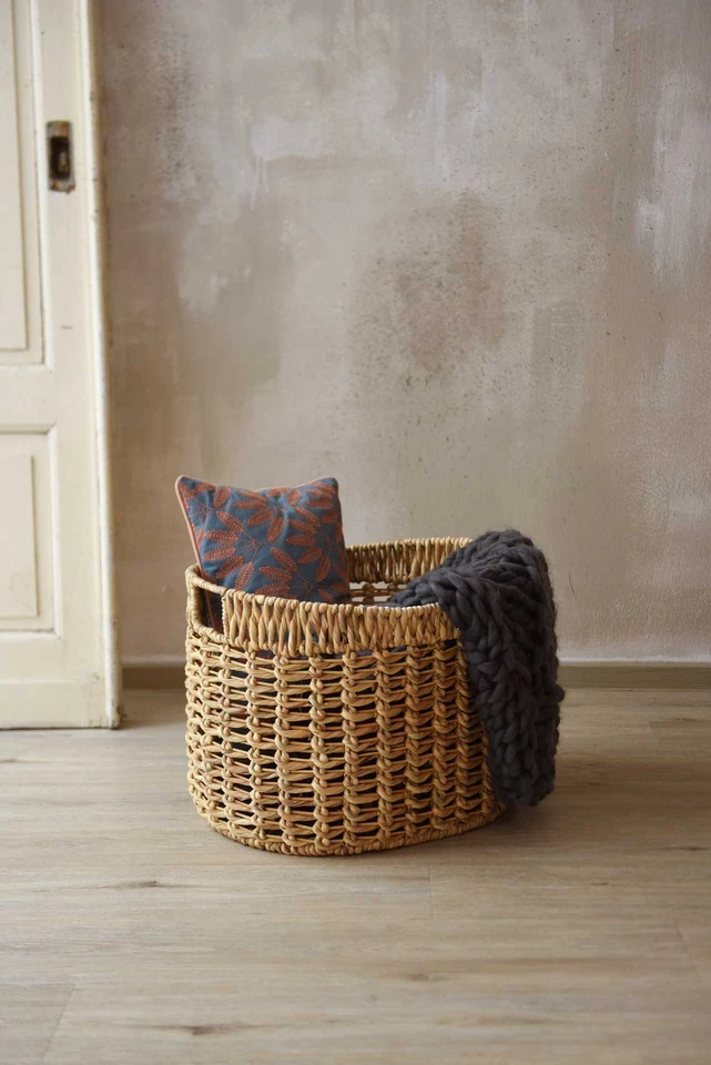 Dekokorb WODA Wasserhyazinthe 54x44x40 cm Natur Oval - Bild 2 von 4