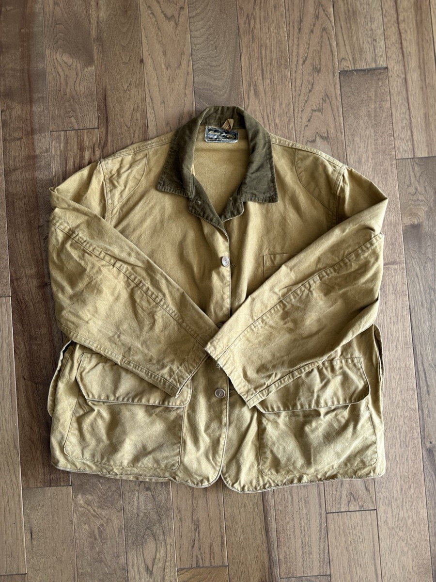 1940's Hirsch-Weiss Hunting Jacket - White Stag - Canvas Duck