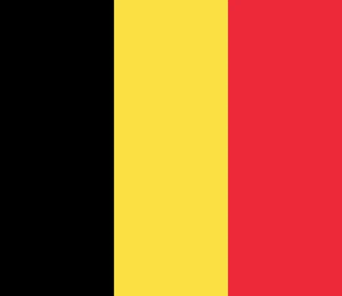 Belgium Flag Self Adhesive Sticker