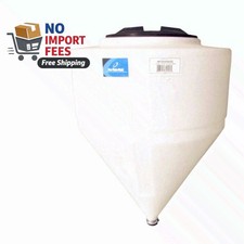 30Gallon Cone Bottom Inductor Tank Full Drain MDPE Chemical Resistant - No Stand