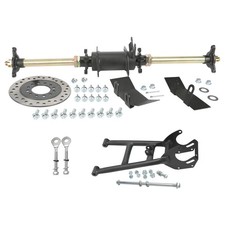 28" Rear Axle Assembly w/ Swingarm Brake Disc for 110cc 125cc 150cc ATV Quad