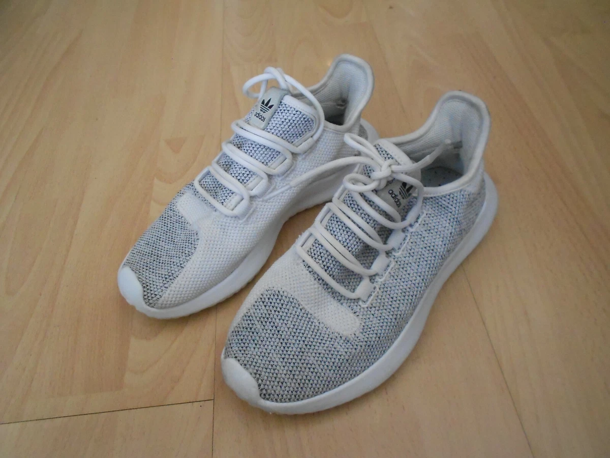 ADIDAS ORIGINALS TUBULAR SHADOW KNIT TRAINERS UK SIZE 5 WHITE