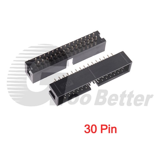 2.54mm -6 8 10 14 16 20 26 30 Ways IDC Straight Pin Boxed PCB Header Connectors - Picture 11 of 14